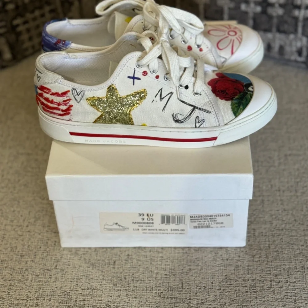 Marc Jacob’s Christy Pave Lace Up Canvas Sneaker - Picture 4 of 5